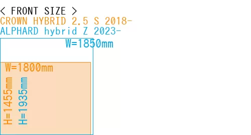 #CROWN HYBRID 2.5 S 2018- + ALPHARD hybrid Z 2023-